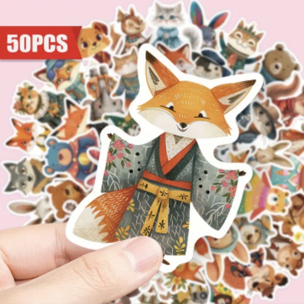 Assorted Animal Stickers 50 count